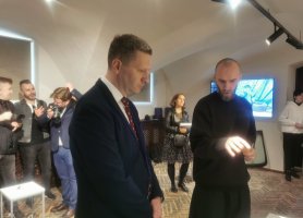 Parodos atidaryme dalyvavo kultūros ministras Simonas Kairys